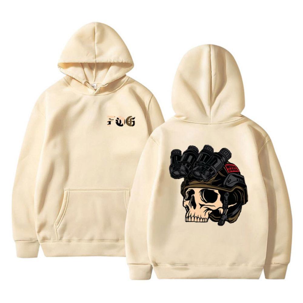 Forward Observations Group Skull Double Sided Print Hoodie Male Fashion Oversized Pullover Hoodies Men Women Sweatshirt