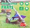 Backpack Gasoline Lawn Mower & Brush Cutter with Auxiliary Wheels