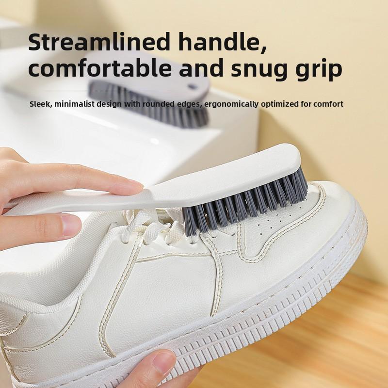 Special Long-handled Hanging Shoe Brush for Cleaning Shoes. Plastic Household Product That Is Gentle On Shoes. Shoe Cleaning Wonder.