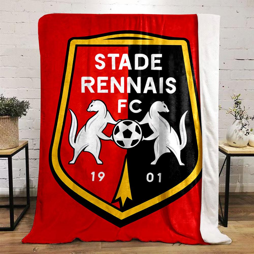 Stade Rennais FC Logo Blanket for all seasons blanket lunch break throw gift