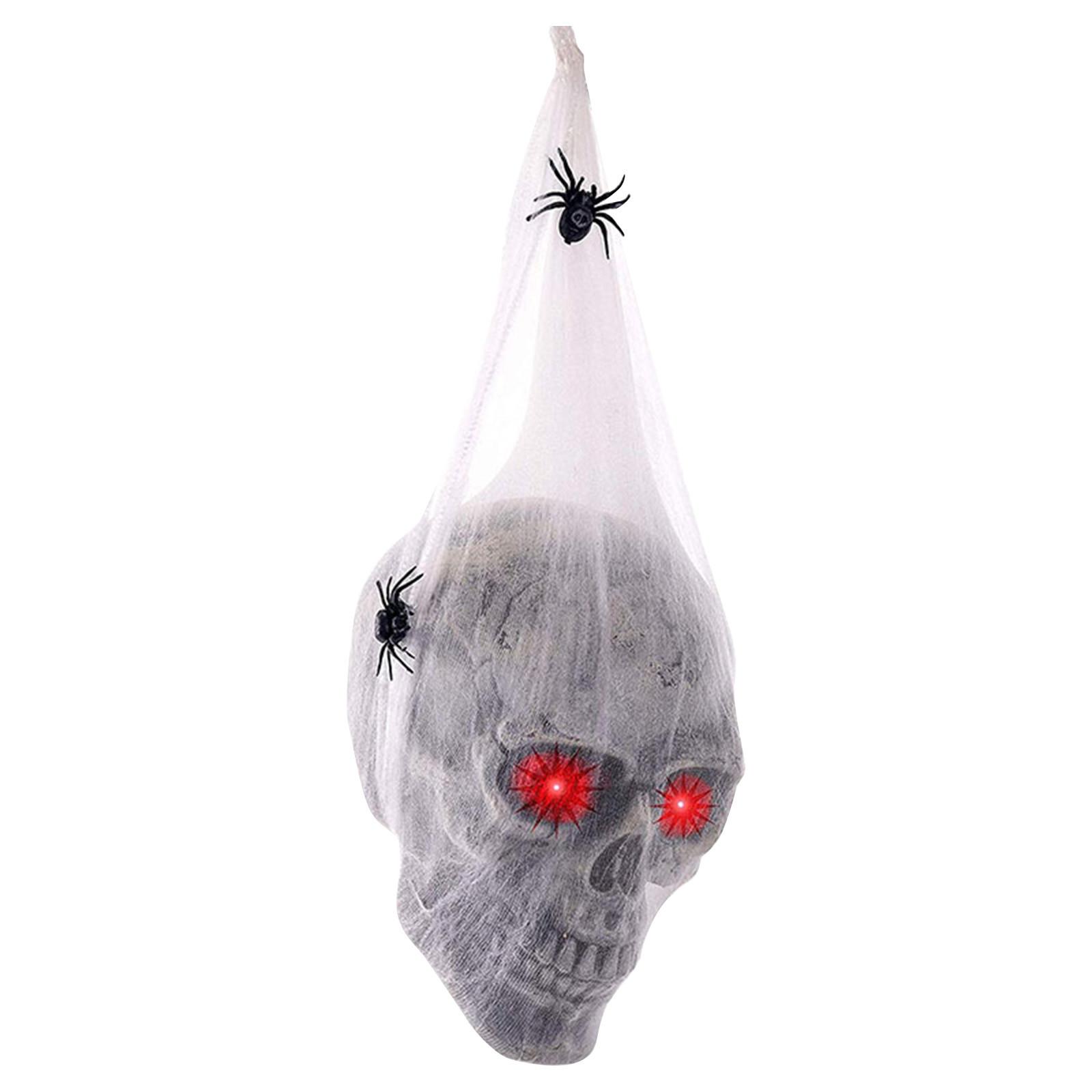 

Halloween Horror Glowing Sound-Controlled With Spider Webbing - Spooky Yard Decoration One Size белый