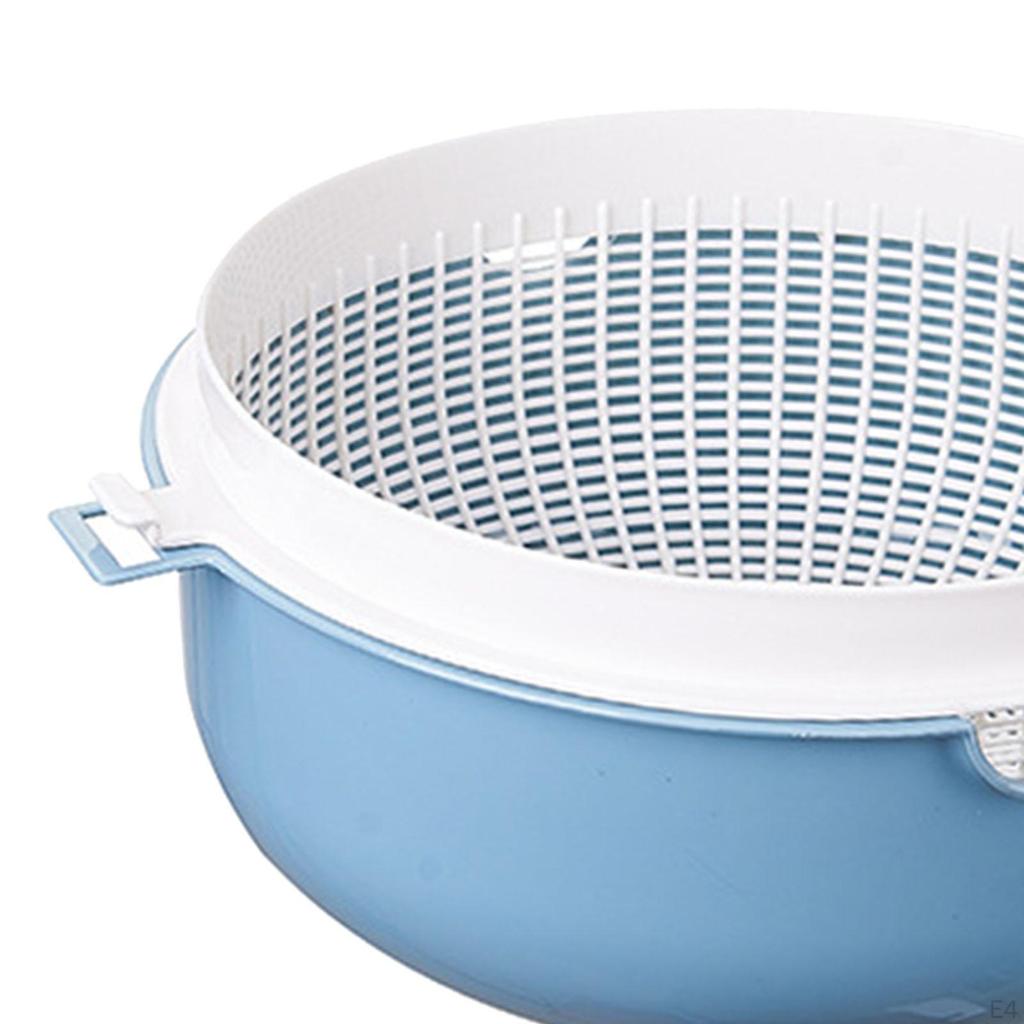 2 Layer Washing Basket for Food Straining and Vegetable Cleaning In the Kitchen