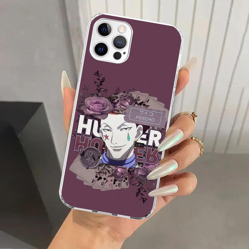 Hunter HXH Hisoka Phone Case for Iphone 16 15 14 13 12 Mini 11 Pro Max 16E X XS XR 7 Plus 8 SE 2020 Soft Funda Print Shell
