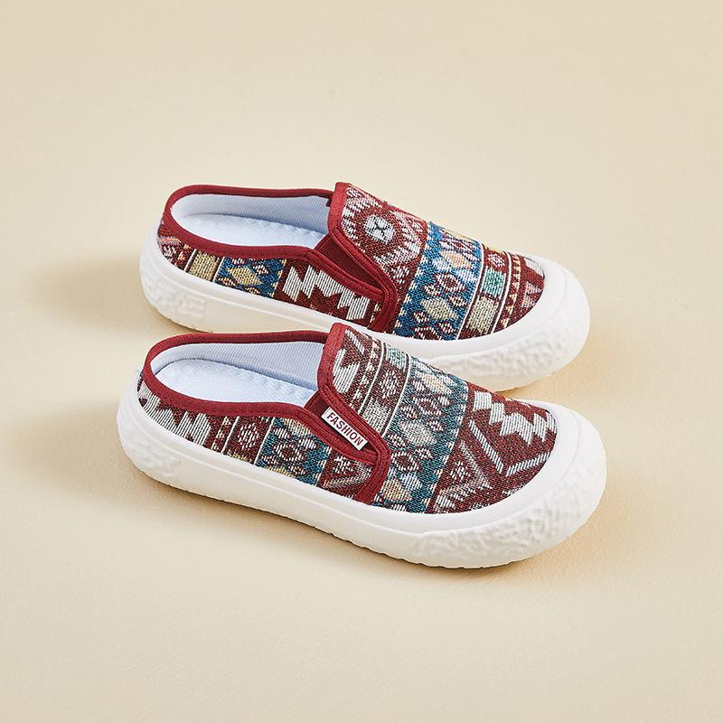 

Летние парусиновые туфли, новые женские сетчатые дышащие туфли для увеличения роста, повседневные - 40 красный