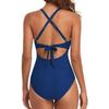One-piece SSwimsuit for Women, European and American Backless Splicing Sexy Bikini Swimsuit