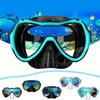Masque de plongée XIAOTREE, lunettes de natation, tuba, jupe en silicone, verre trempé panoramique HD pour adultes et jeunes, antibuée