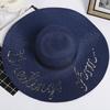 Yellow Beach Straw Hat Female Summer Beach Big Brim Sunscreen Sunshade Travel Versatility Big Brim Sandal Sun Summer
