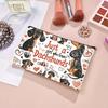 Dachshund Makeup Bag Vibrant Realistic Dog Design Toiletry Organizer Durable Travel-Friendly Portable Storage Cosmetic Bag