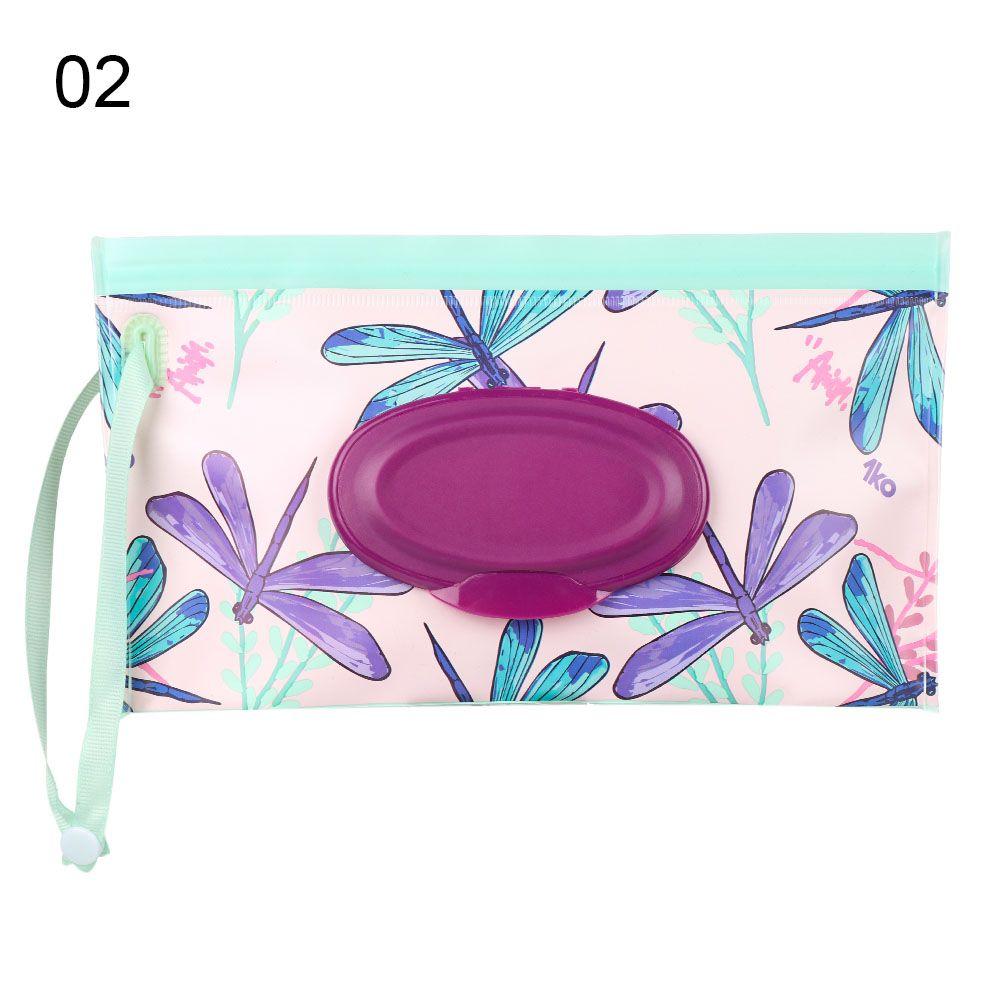 Cover Portable Baby Product Snap-Strap Cosmetic Pouch Wet Wipes Bag Stroller Accessories Tissue Box