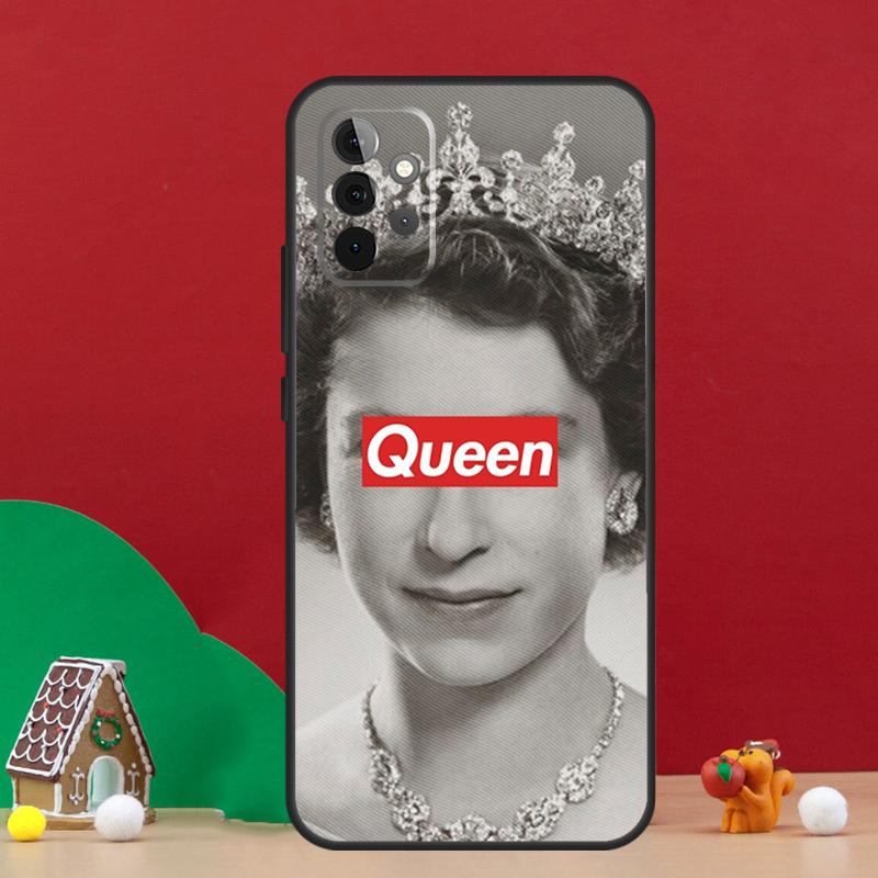 England Queen Elizabeth II Case For Samsung Galaxy A55 A52 A32 A12 A33 A06 A16 A26 A36 A56 A15 A53 A13 A34 A54 A14 A17