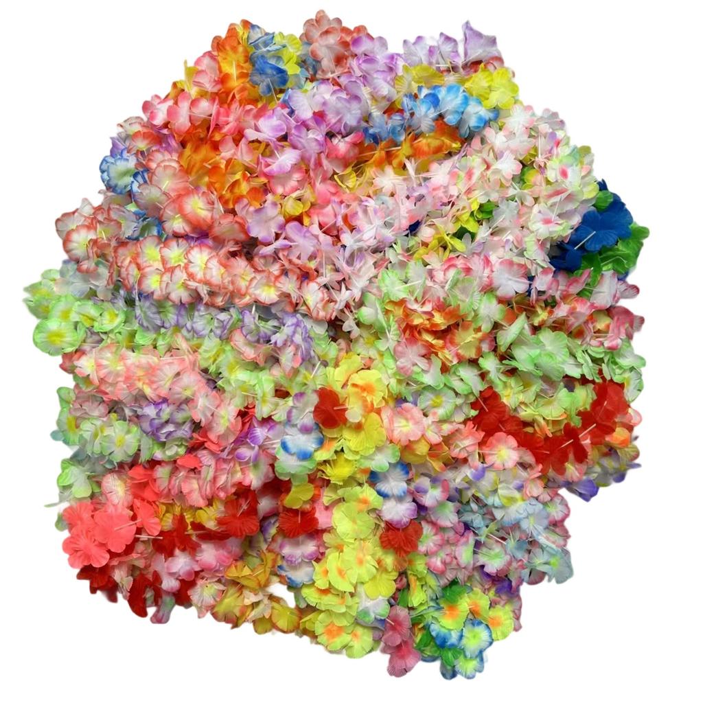 Premium Polyester Flower Necklace With Colorfast Design Festival Party Essential Cultural Roleplay Accessory