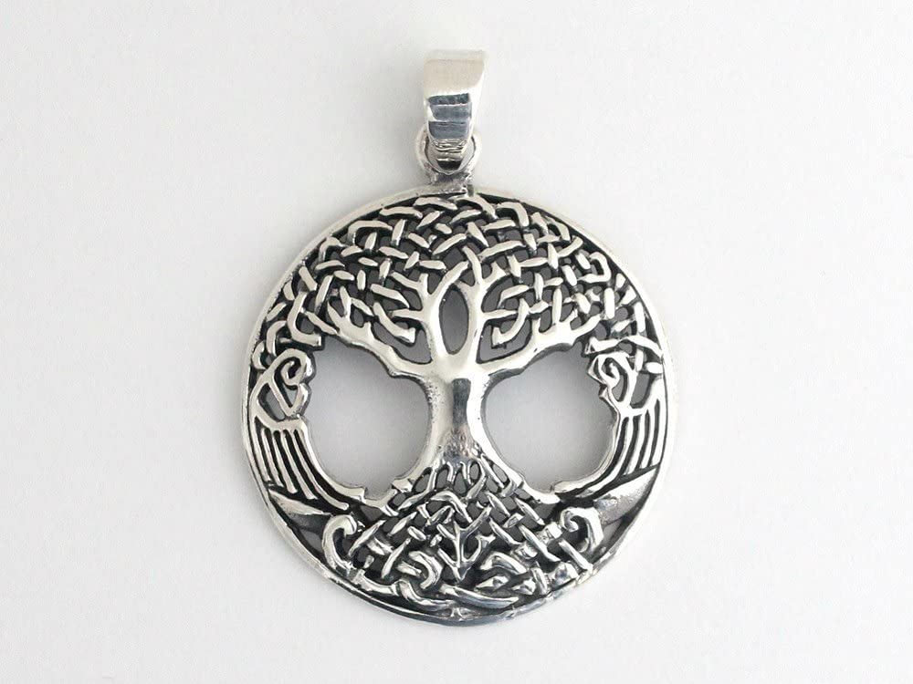 [World Accessories Carmelo] Christian Tree of Life Sterling Silver 925 Pendant Top