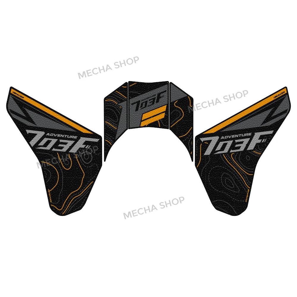 For Zontes 703F 703 F 2025 Tank Pad Sticker Motorcycle Fuel Tank Protection Anti-slip Decals