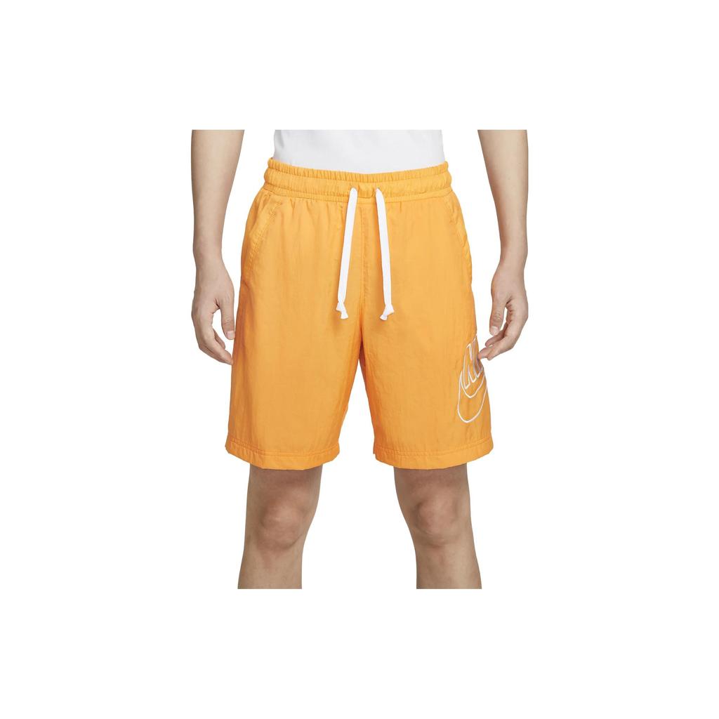 Nike Alumni Logo Embroidered Woven Training Shorts Men Bottoms Sundial-Yellow DB3811-717