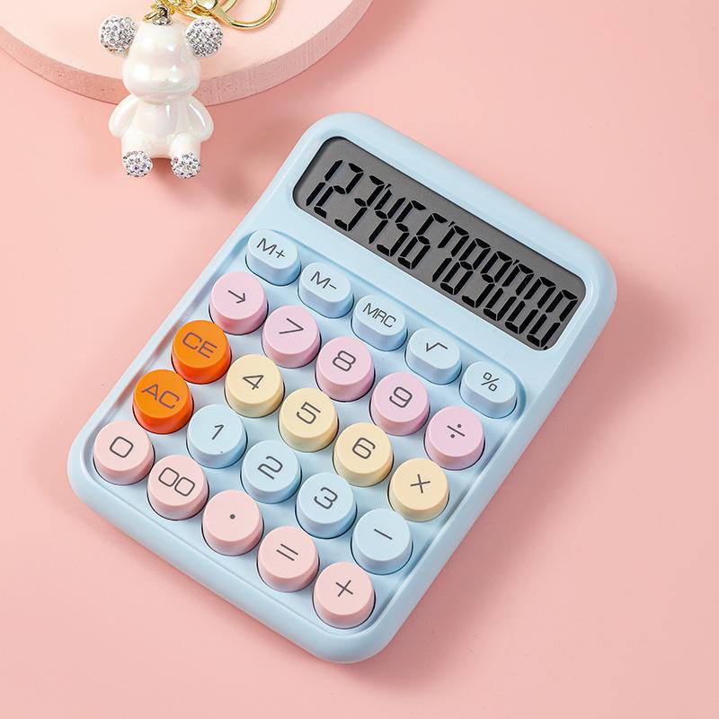 Goddess Style Cute 12-Digit Calculator Computer for Office Use with Flexible Buttons