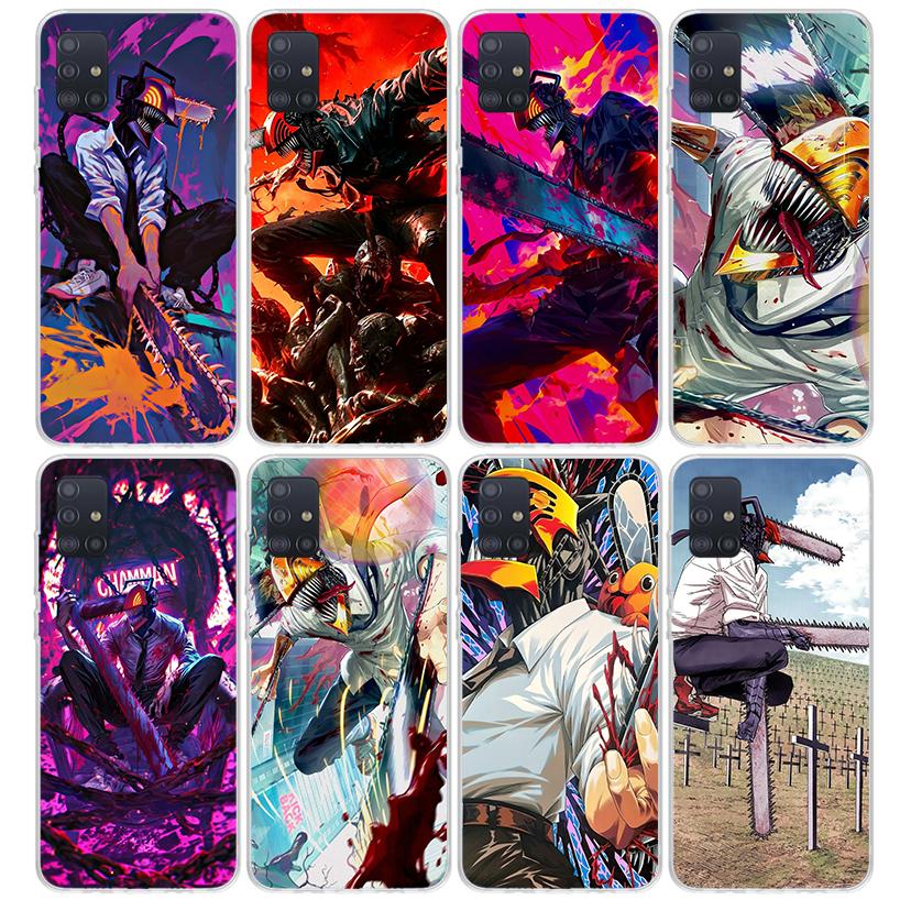 C-Chainsaw Mans Denji Phone Case For Samsung Galaxy A12 A52S A42 A32 A22 A51 A50 Note 20 Ultra 10 S10 Plus A71 A70 A31 A30 A10S