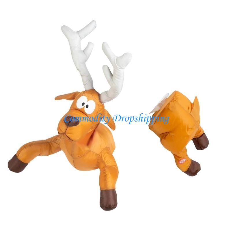 Y5JC Crashing Santa Animated Christmas Decorations for Lawn Yard Garden Home Decors