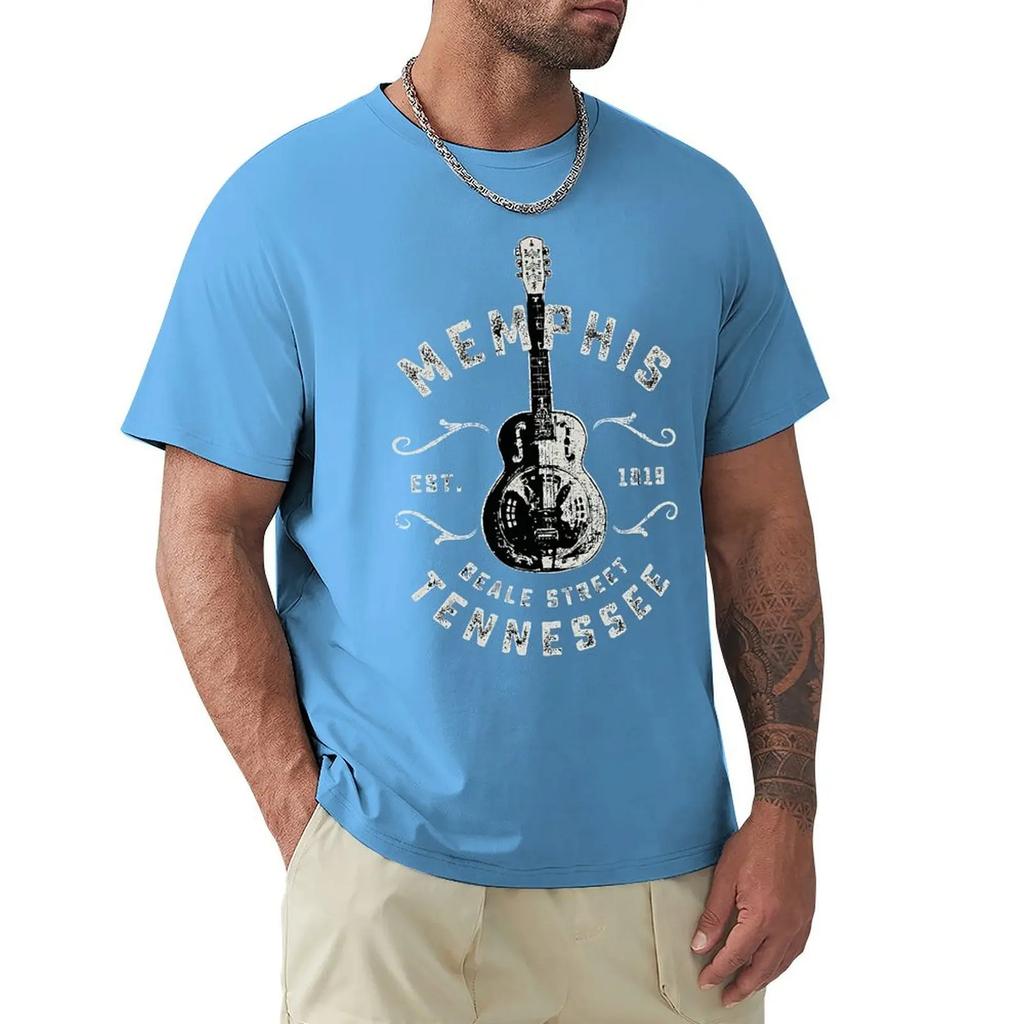 Memphis Beale Street Usa Vintage T Shirts Women Man's T-shirt Cotton Summer Tshirts Short Sleeve Graphics Tee Tops