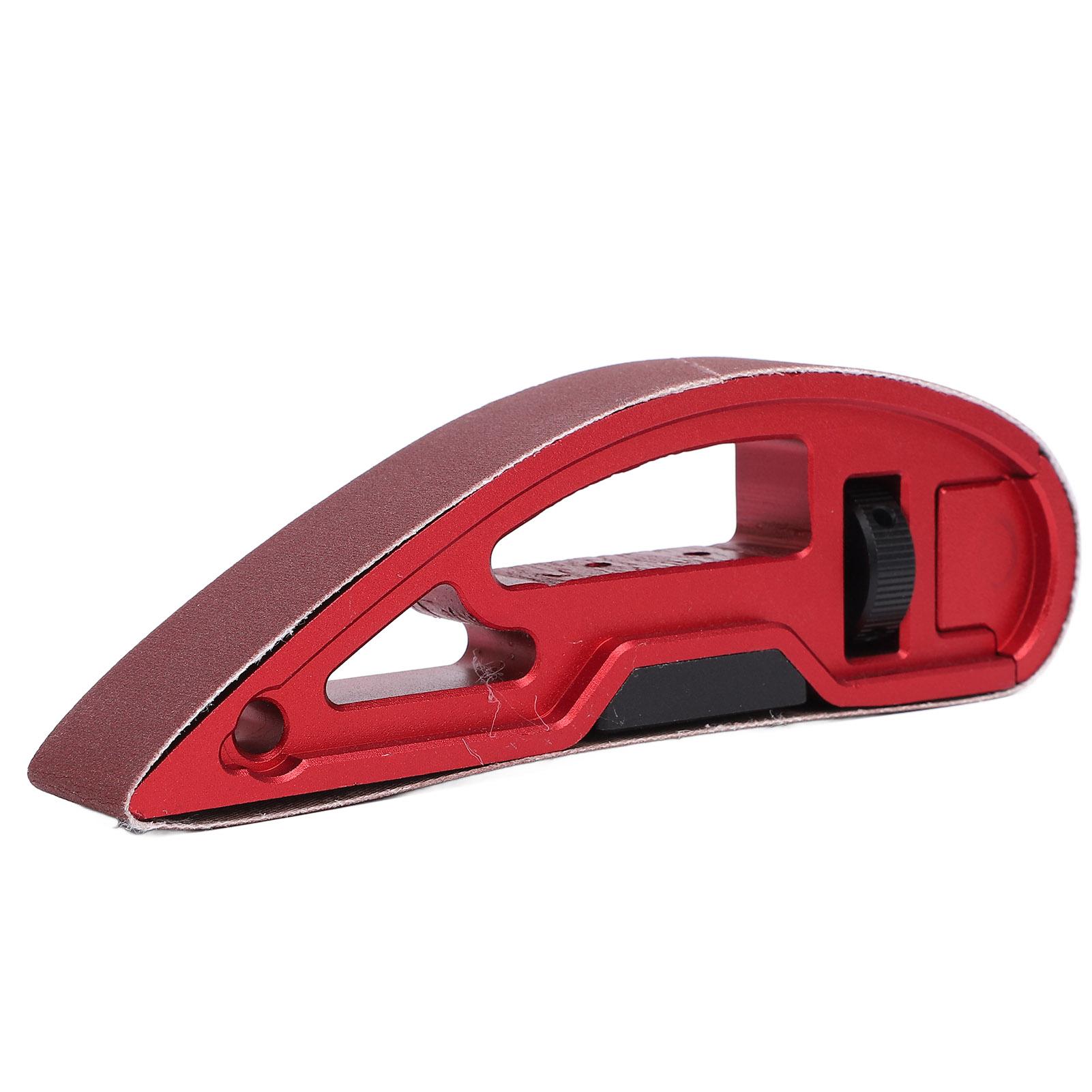 

Manual Sanding Belt Holder Aluminum Alloy Hand Sander Grinding Bracket Tool with Sandpaper