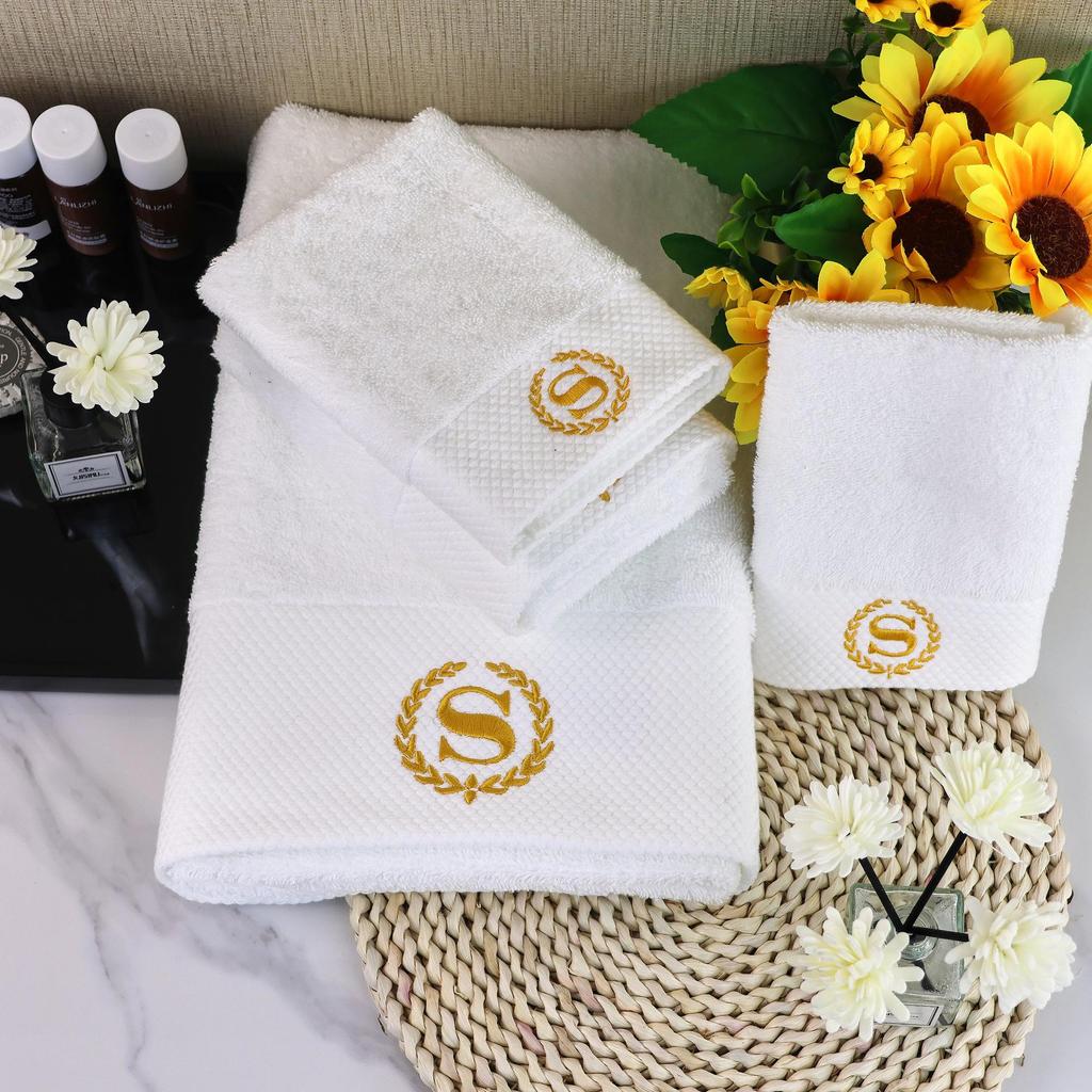 Ritz-Carlton Ručník z čisté bavlny Pětihvězdičkový hotelový ručník – Silný, Pratelný, Špičková kvalita