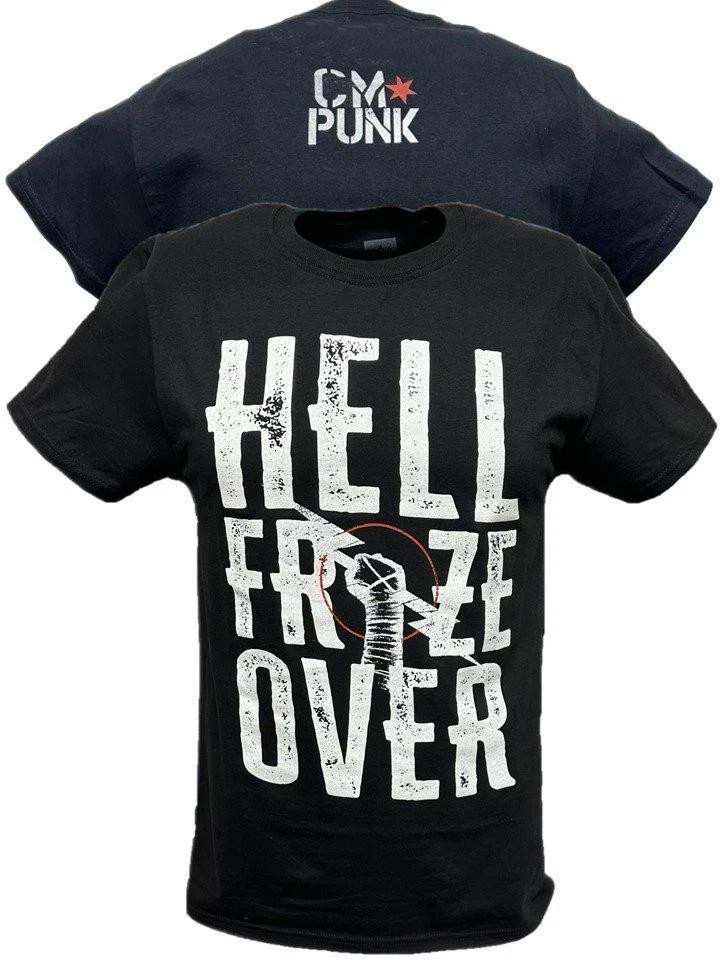 Return of CM Punk Hell Froze Over Black T-shirt L