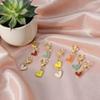 10pcs Cute Heart Shape Keychain Fashion Alloy Love Key Ring Portable Bag Pendant Car Key Holder for Women Girls Daily Accessory
