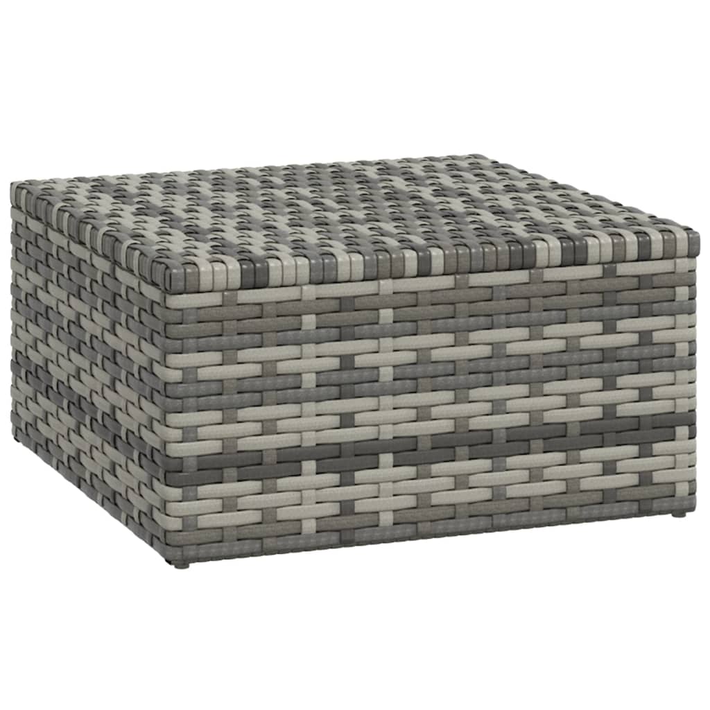 Vidaxl 3-Cz. Garden Lounge Set, Cushions, Grey PE Rattan