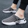 Big Size 47 Summer Slippers  Men Platform Mesh Sandals Breathable Slip-on Slippers Beach Sandals Men Lightweight Sneakers