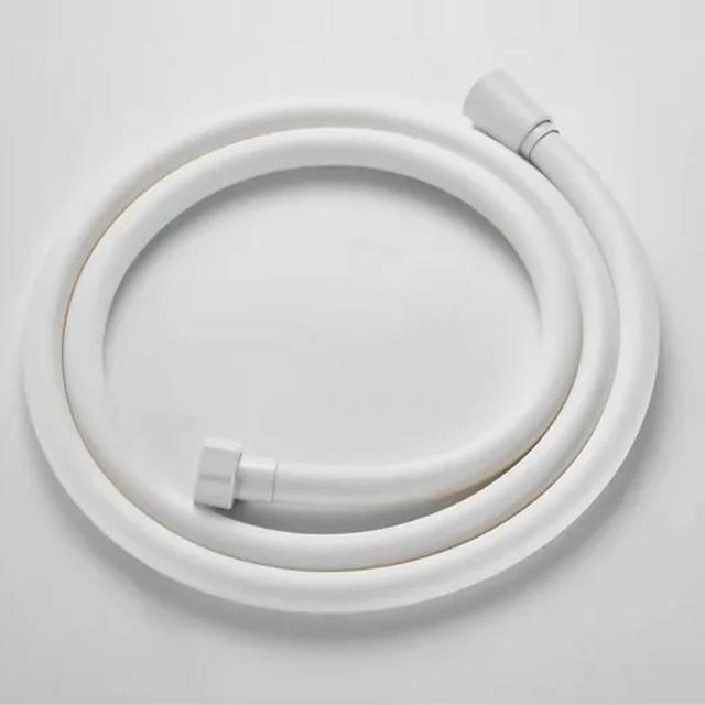 

1.5/2.0/3.0/4.0M ПВХ Шланг для душу високого тиску сріблясто-чорний гладкий для ванни ручна лійка гнучкий обертання 360° 150cm білий