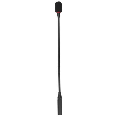 Gooseneck Microphone 17.7in Flexible Noise Reduction Gooseneck Plug In Microphone with Power Indicator for Meeting Rooms