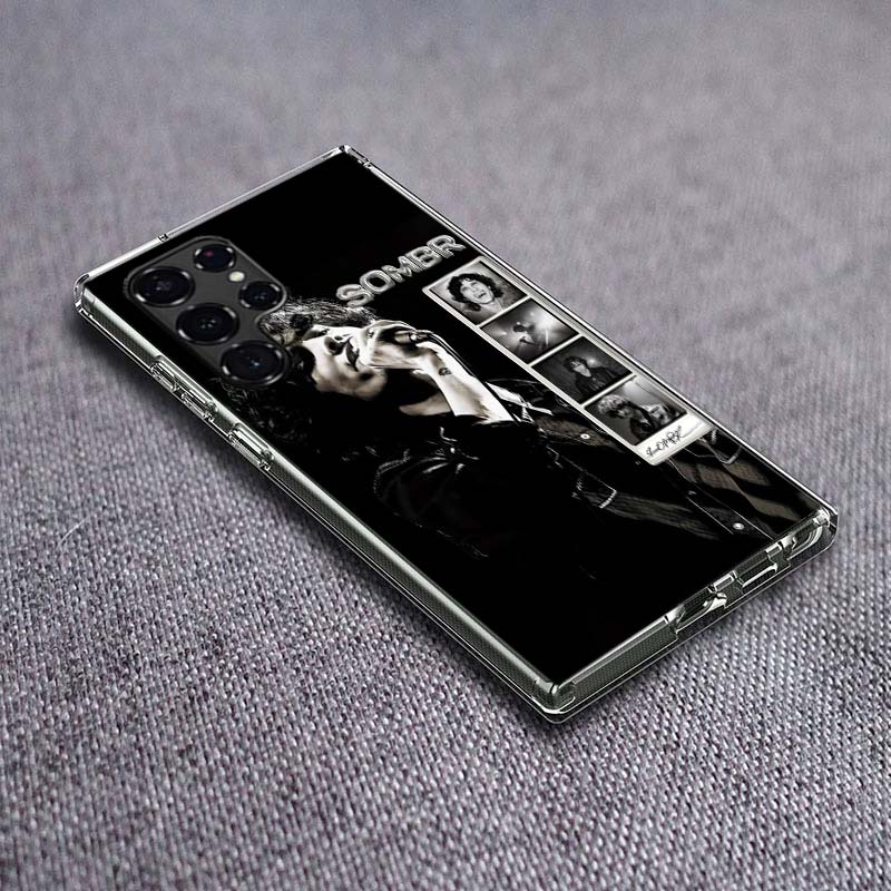 

Singer S-Sombr Phone Case For Samsung Galaxy S24 S23 S21 S20 FE S22 S26 Ultra S25 Edge S10 Plus Cover Clear TPU Capa Shell Coque Samsung S22