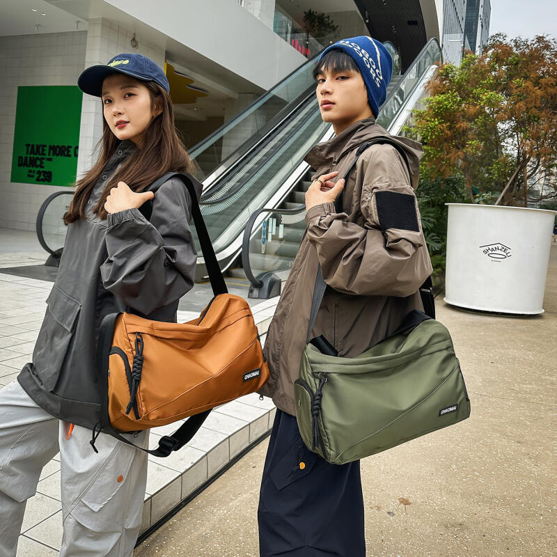 Large Capacity Crossbody Bag Men's And Women's Dry And Wet Separation Sports Messenger Bag Riding Shoulder Bag Shoe Warehouse Travel Bag