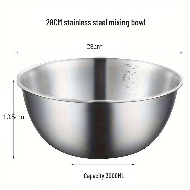 

Multi-purpose Stainless Steel Mixing Bowl