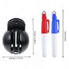 Golf Ball Stencil with Pens Smooth Writing Stamp Ball Liner Golf Marking Tools for Men Women Putting Training Practice Course