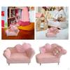 1:12 Scale Loveseat Miniature Set for Dollhouse Decoration