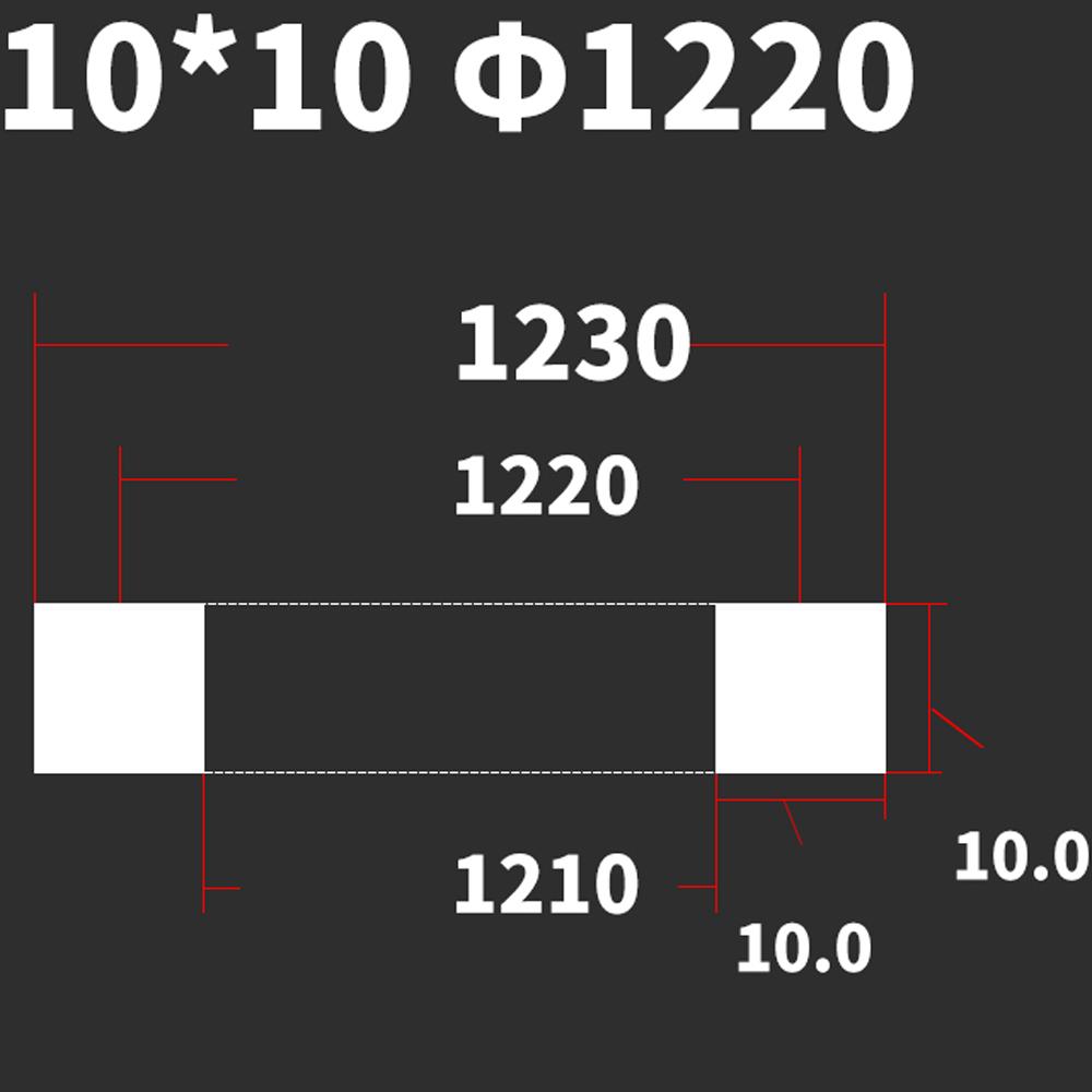 170-1220mm VMQ Silikonkautschuk 10mm Quadratische Dichtung Dichtungsstreifen Für Druck Runde Mannloch-Behälter Runde Mannloch-Tür Sanitär