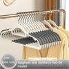 10Pcs Black/Orange/Grey Multifunctional Wet and Dry Household Hanger Suitable for Hanging Clothes Bedroom Wardrobe Anti-Slip