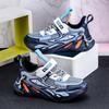 Children's Shoes Boys Lightweight Soft Thick-soled Primary School Students Running Sports Shoes Medium and Older Children's Mesh Breathable Casual Da