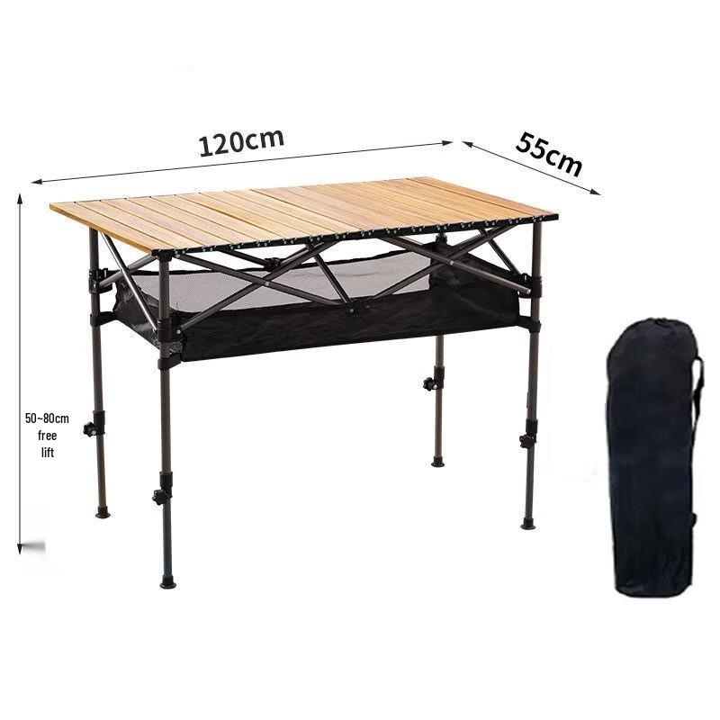 Dunzhu Portable Height-Adjustable Folding Table