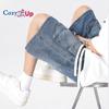 Cozy Up Jean Shorts for Men High Waisted Pull On Drawstring Elastic Waist Trendy Stretchy Denim Jorts Summer Shorts