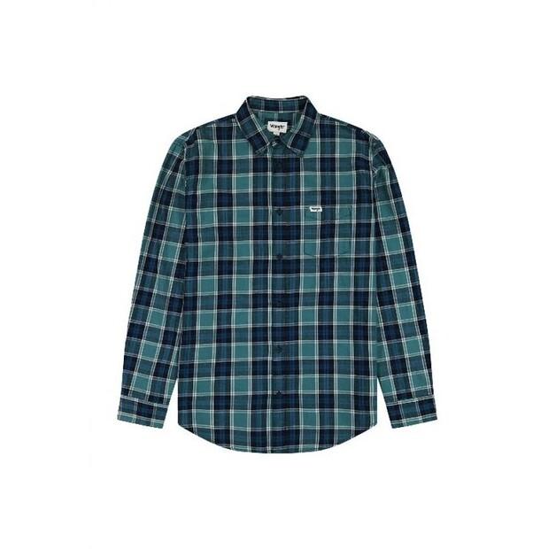 Рубашка Wrangler LONG SLEEVE ONE POCKET SHIRT EU S