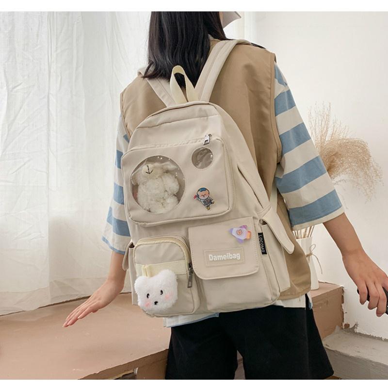 New Cartoon Backpack Student School Bag Leisure Multifunctional Travel Backpack