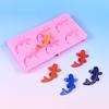 Creative 6 Cavity Fish Design Silicone Molds Kitchen Baking Tool Suitable For DIY Dessert Candies And Cake Toppings