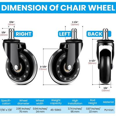 Accessori e parti di mobili – Rotelle per mobili