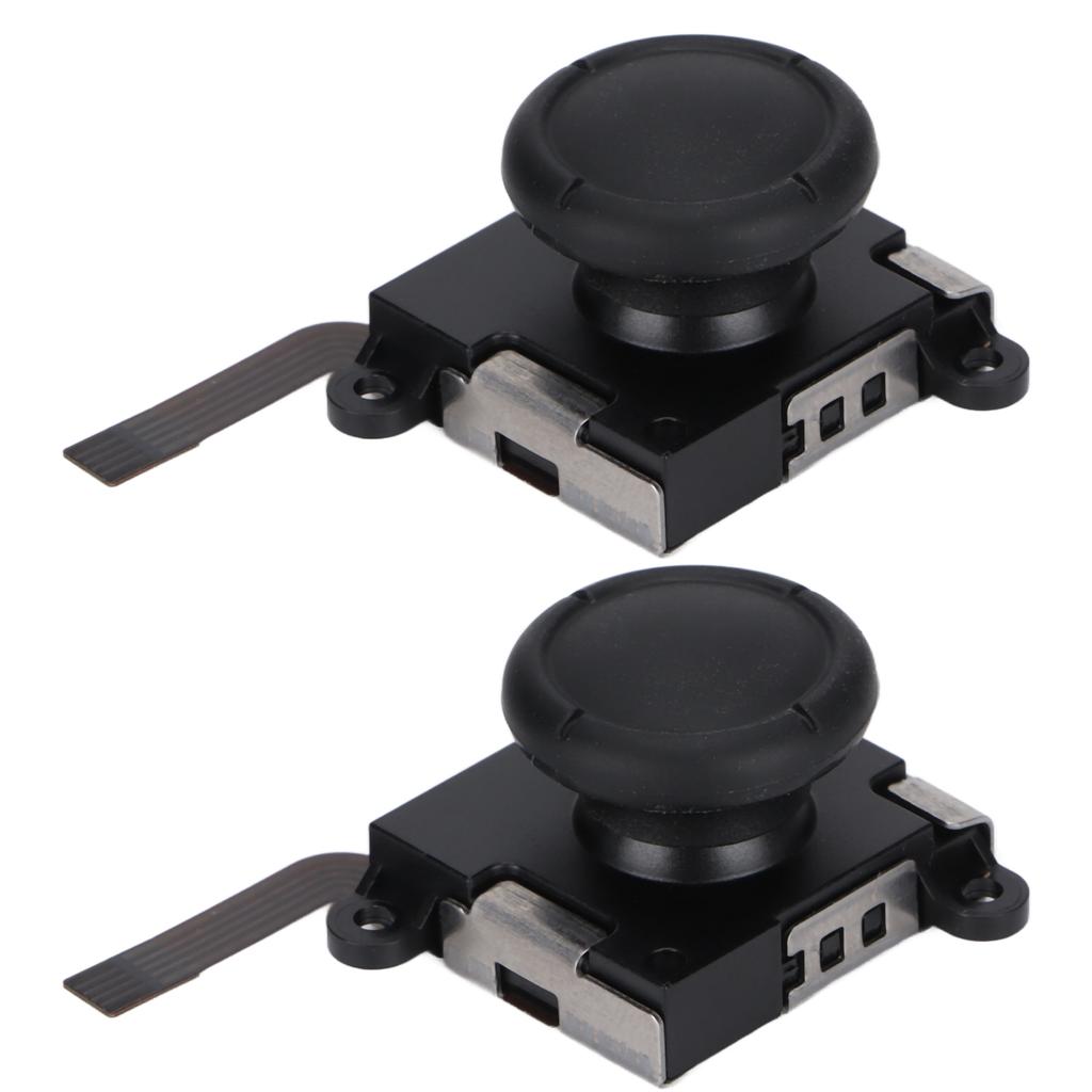 2pcs Analog Joystick 3D Replacement Sensor Thumb Rocker with Cover for Switch Lite Consoles