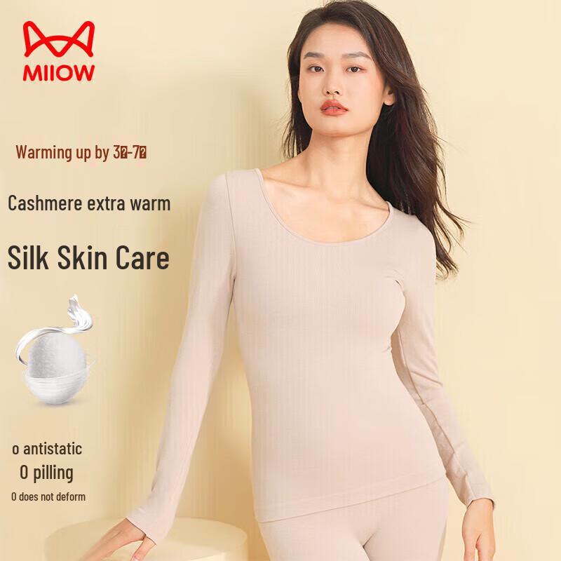 

Женский бесшовный термокомплект MaoRen из де ронга One Size