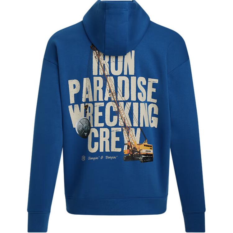 Under Armour Project Rock Fleece Training Hoodie Men hoodies Tech-Blue 1386902-432