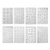 Food Grade Silicone Nail Art Mold With Floral 3D Embossed Design Nail Stamp For Easy DIY Beautiful Creation