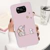 Cartoon Elephant Pink Phone Case For Xiaomi Poco X3 Nfc X5 X6 X7 Pro F7 Ultra F6 F5 F4 M6 M5S X4 GT M4 M3 F3 Soft Cover Shell Po