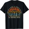 47. Geburtstag Geschenke Männer Frauen Vintage 1978 Originalteile T-Shirt